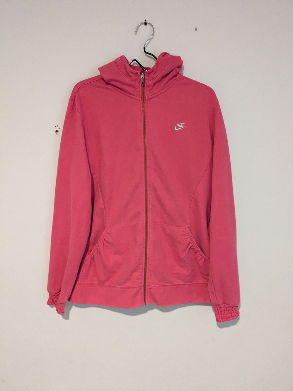 Pink Nike Glitter Women's Full Zip Hoodie Size XXL